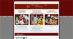 Desktop Screenshot of managershop.hu