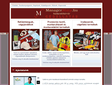 Tablet Screenshot of managershop.hu